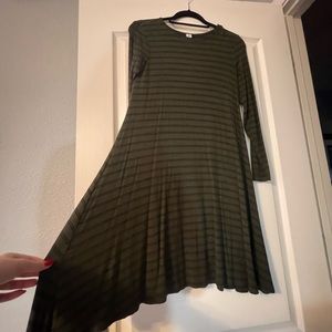 Old Navy Stripe Long Sleeve Dress